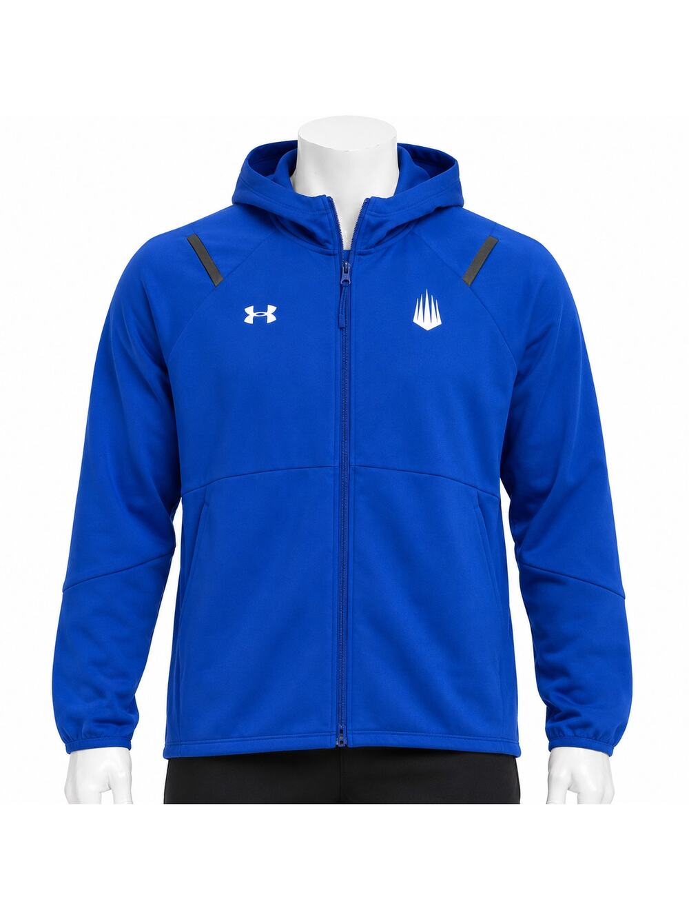 Under Armour Hooded Jacket Men's Small Royal Blue Full Zip Windbreaker